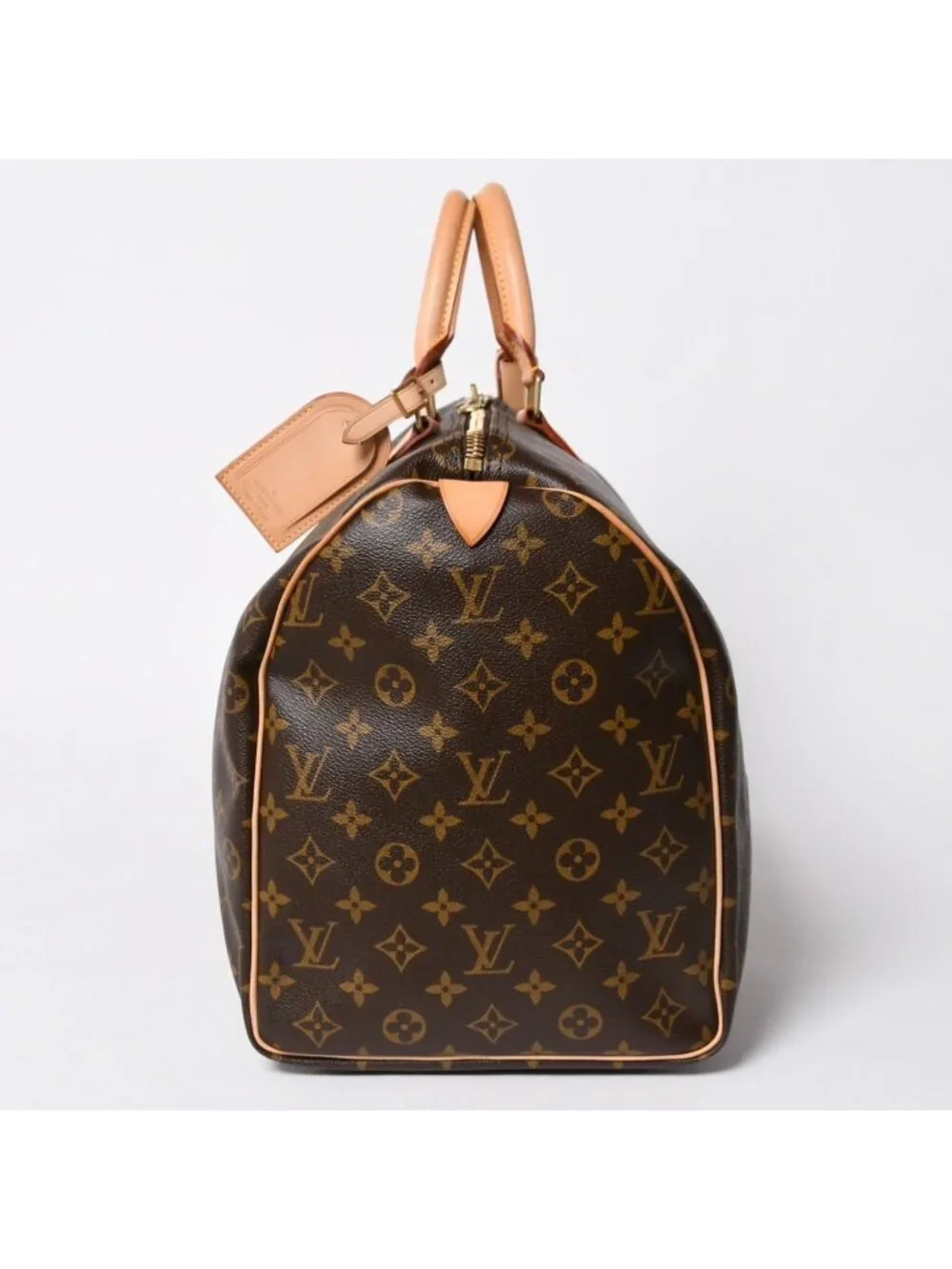 Louis Vuitton Keepall 50 Boston Bag Leather Monogram Gold